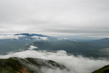 Вид с вулкана Баранского. остров Итуруп. View from Baransky volcano. Iturup Island. (Сахалин. Sakhalin. (marka) - marka