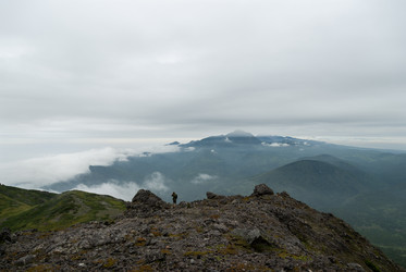 Вид с вулкана Баранского. остров Итуруп. View from Baransky volcano. Iturup Island. (Сахалин. Sakhalin. (marka) - marka