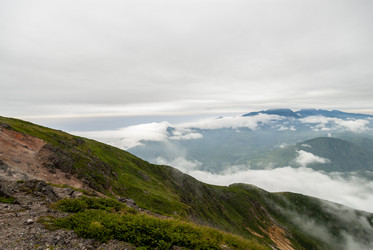 Вид с вулкана Баранского. остров Итуруп. View from Baransky volcano. Iturup Island. (Сахалин. Sakhalin. (marka) - marka