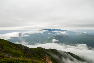 Вид с вулкана Баранского. остров Итуруп. View from Baransky volcano. Iturup Island. (Сахалин. Sakhalin. (marka) - marka