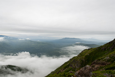 Вид с вулкана Баранского. остров Итуруп. View from Baransky volcano. Iturup Island. (Сахалин. Sakhalin. (marka) - marka