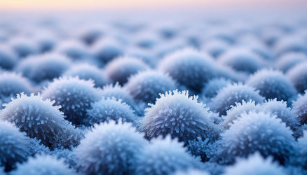 Hoarfrost on Dried Plants in Autumn Field – Crisp Morning Scene for Farmhouse Decor or November Calendar Art - Kulkann75