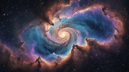 Purple and Pink Starry Nebula – Magical Interstellar Cloud for Wallpaper or Album Cover - Kulkann75