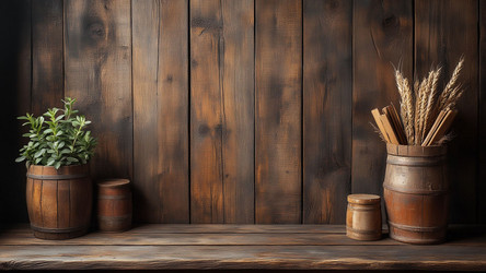 Old Wooden Fence with Greenery – Rural Rustic Scene for Nature Photography, Slow Living Blog or Outdoor Lifestyle Visuals - Kulkann75
