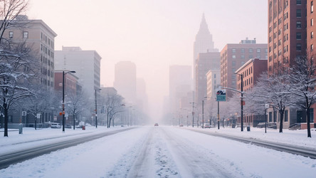Wet Snow on City Streets in Late Fall – Moody Urban Winter Background for Branding or Editorial Use - Kulkann75