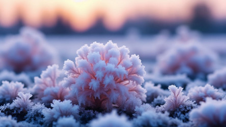 Hoarfrost on Dried Plants in Autumn Field – Crisp Morning Scene for Farmhouse Decor or November Calendar Art - Kulkann75