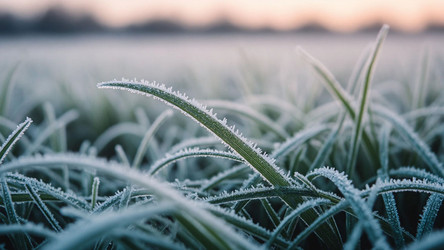 First Frost Ice Crystals on Winter Leaves – Macro Nature Texture for Seasonal Wall Art - Kulkann75