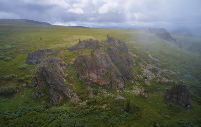 Утренний туман в горах Алтая - Serg Zastavkin
