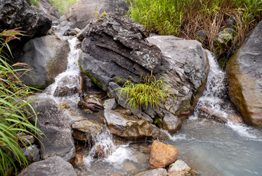 Кипящая река у подножья вулкана Баранского. о. Итуруп. A boiling river at the foot of the Baransky volcano. Iturup Island. (Сахалин. Sakhalin. (marka) - marka