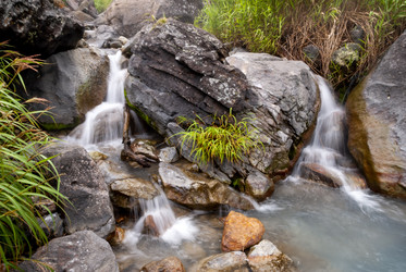 Кипящая река у подножья вулкана Баранского. о. Итуруп. A boiling river at the foot of the Baransky volcano. Iturup Island. (Сахалин. Sakhalin. (marka) - marka