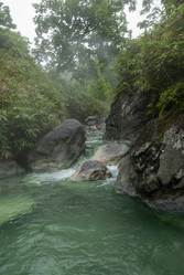 Кипящая река у подножья вулкана Баранского. о. Итуруп. A boiling river at the foot of the Baransky volcano. Iturup Island. (Сахалин. Sakhalin. (marka) - marka