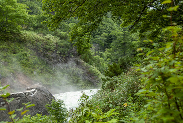 Кипящая река у подножья вулкана Баранского. о. Итуруп. A boiling river at the foot of the Baransky volcano. Iturup Island. (Сахалин. Sakhalin. (marka) - marka
