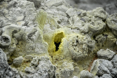 Фумаролы у подножья вулкана Баранского. о. Итуруп. Fumaroles at the foot of the Baransky volcano. Iturup Island. (Сахалин. Sakhalin. (marka) - marka