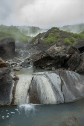 Кипящая река у подножья вулкана Баранского. о. Итуруп. A boiling river at the foot of the Baransky volcano. Iturup Island. (Сахалин. Sakhalin. (marka) - marka