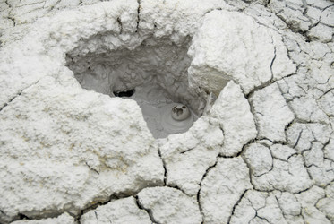 Фумаролы у подножья вулкана Баранского. о. Итуруп. Fumaroles at the foot of the Baransky volcano. Iturup Island. (Сахалин. Sakhalin. (marka) - marka