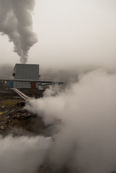 Океанская ГеоТЭС у подножья вулкана Баранского. о. Итуруп. Oceanic geothermal power plant at the foot of the Baransky volcano. Iturup Island. (Сахалин. Sakhalin. (marka) - marka