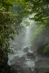 Кипящая река у подножья вулкана Баранского. о. Итуруп. A boiling river at the foot of the Baransky volcano. Iturup Island. (Сахалин. Sakhalin. (marka) - marka