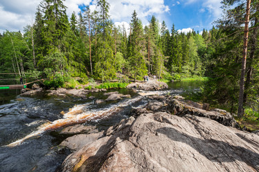 Водопад Ахвенкоски в Карелии - gumbao