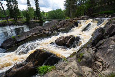 Водопад Ахвенкоски в Карелии - gumbao