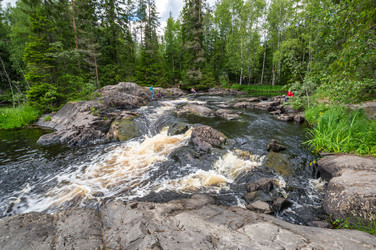 Водопад Ахвенкоски в Карелии - gumbao