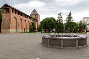 Городской пейзаж исторического центра и Смоленского Кремля, Россия - gumbao