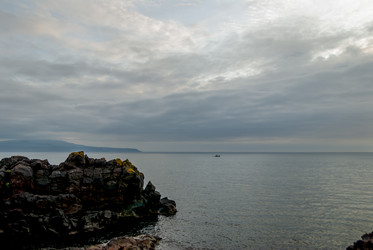 Вид на Курильский залив с плато Янкито. о. Итуруп.. Iturup Island. (Сахалин. Sakhalin. (marka) - marka