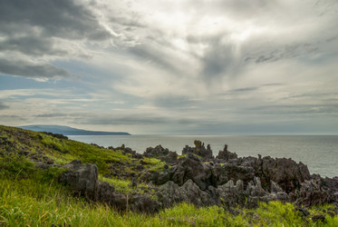 Вид на Курильский залив с плато Янкито. о. Итуруп.. Iturup Island. (Сахалин. Sakhalin. (marka) - marka
