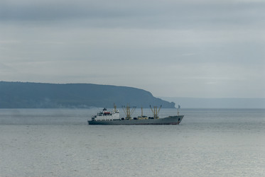 Вид на Курильский залив с плато Янкито. о. Итуруп.. Iturup Island. (Сахалин. Sakhalin. (marka) - marka