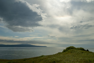 Вид на Курильский залив с плато Янкито. о. Итуруп.. Iturup Island. (Сахалин. Sakhalin. (marka) - marka