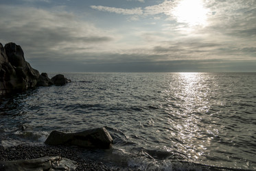 Вид на Курильский залив с плато Янкито. о. Итуруп.. Iturup Island. (Сахалин. Sakhalin. (marka) - marka