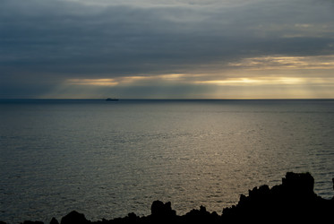 Вид на Курильский залив с плато Янкито. о. Итуруп.. Iturup Island. (Сахалин. Sakhalin. (marka) - marka