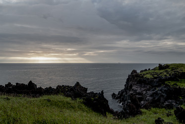 Вид на Курильский залив с плато Янкито. о. Итуруп.. Iturup Island. (Сахалин. Sakhalin. (marka) - marka