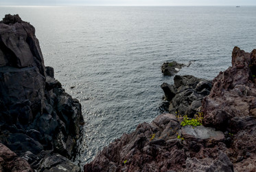 Вид на Курильский залив с плато Янкито. о. Итуруп.. Iturup Island. (Сахалин. Sakhalin. (marka) - marka
