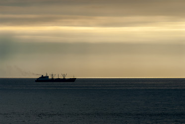 Вид на Курильский залив с плато Янкито. о. Итуруп.. Iturup Island. (Сахалин. Sakhalin. (marka) - marka