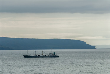 Вид на залив Китовый с плато Янкито. о. Итуруп.. Iturup Island. (Сахалин. Sakhalin. (marka) - marka