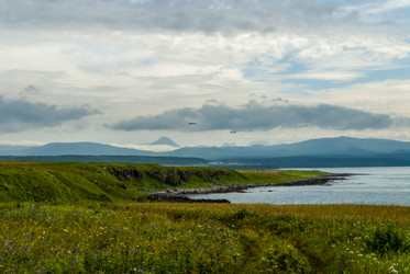 Вид на залив Китовый с плато Янкито. о. Итуруп.. Iturup Island. (Сахалин. Sakhalin. (marka) - marka