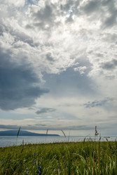 Вид на Курильский залив с плато Янкито. о. Итуруп.. Iturup Island. (Сахалин. Sakhalin. (marka) - marka