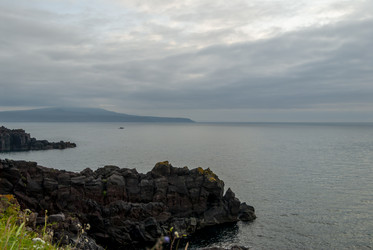Вид на залив Китовый с плато Янкито. о. Итуруп.. Iturup Island. (Сахалин. Sakhalin. (marka) - marka