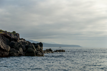 Вид на залив Китовый с плато Янкито. о. Итуруп.. Iturup Island. (Сахалин. Sakhalin. (marka) - marka