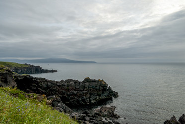 Вид на залив Китовый с плато Янкито. о. Итуруп.. Iturup Island. (Сахалин. Sakhalin. (marka) - marka