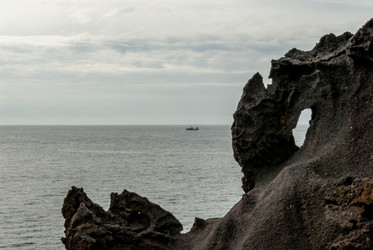 Вид на залив Китовый с плато Янкито. о. Итуруп.. Iturup Island. (Сахалин. Sakhalin. (marka) - marka