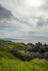 Вид на залив Китовый с плато Янкито. о. Итуруп.. Iturup Island. (Сахалин. Sakhalin. (marka) - marka