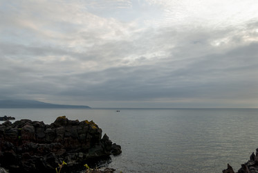 Вид на залив Китовый с плато Янкито. о. Итуруп.. Iturup Island. (Сахалин. Sakhalin. (marka) - marka