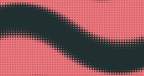 Красный полутоновый волнообразный узор на темном фоне - artshock