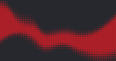 Красный полутоновый волнообразный узор на темном фоне - artshock