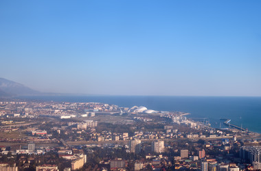 Arial view of Sirius urban locality in Krasnodar Krai, Russia - Serg Zastavkin