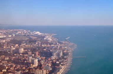 Arial view of Sirius urban locality in Krasnodar Krai, Russia - Serg Zastavkin