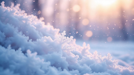 Close Up of First Snowflakes on Snowdrifts – Winter Texture for Seasonal Art, Holiday Cards or Cozy Branding - Kulkann75