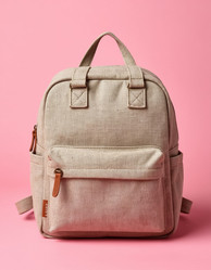 Canvas backpack with leather fasteners — eco-friendly, stylish, and durable. Perfect for sustainable fashion and urban adventures - Nik.Alex