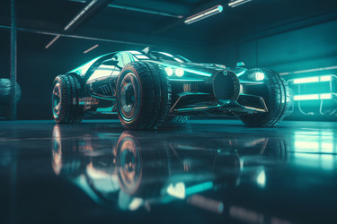 Футуристический спортивный автомобиль. Генерировать искусственный интеллект - yliv